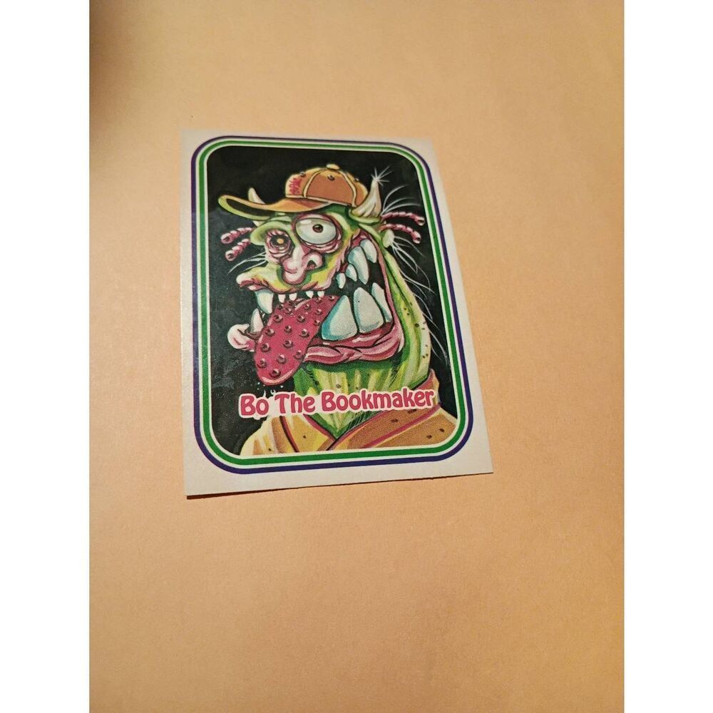 1988 Leaf Awesome All Stars Trading Card 50 Bo the Bookmaker Baseball Parody
